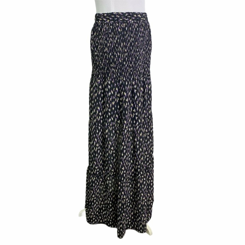 Code X Mode Print Tiered Elastic Waist Maxi Skirt - image 5